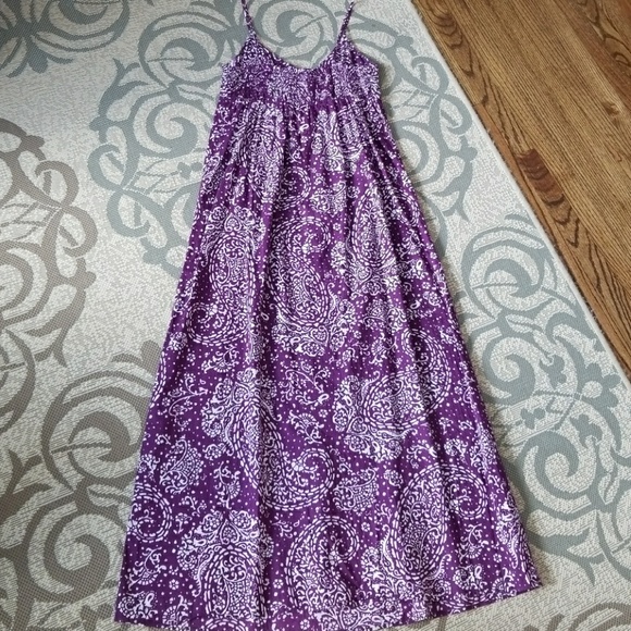Purple Print Maxi Dress - Picture 4 of 5